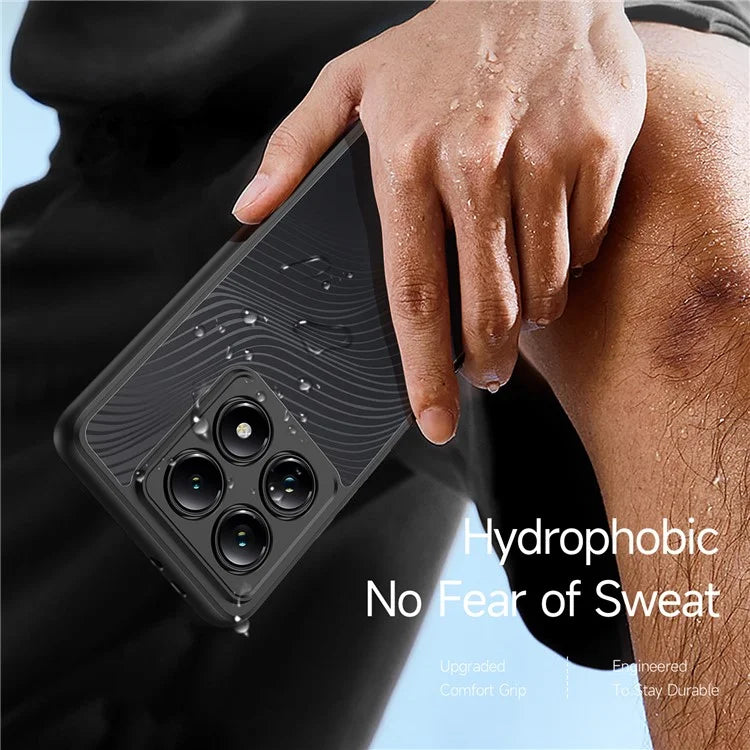 DUX DUCIS Aimo Series For Xiaomi 14T Pro Case TPU+PC Matte Phone Cover (REACH Certification) - Black