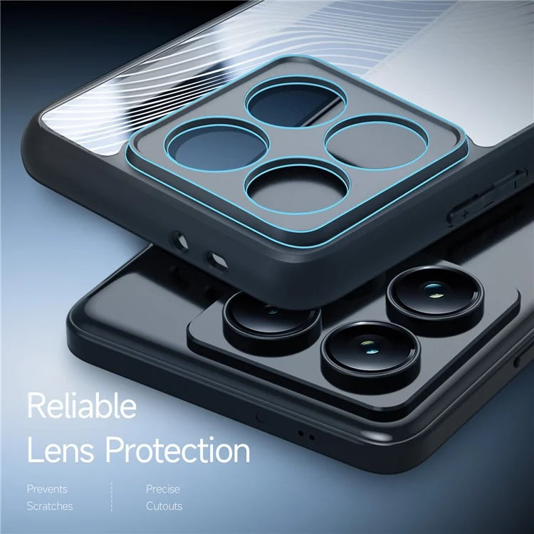 DUX DUCIS Aimo Series For Xiaomi 14T Pro Case TPU+PC Matte Phone Cover (REACH Certification) - Black