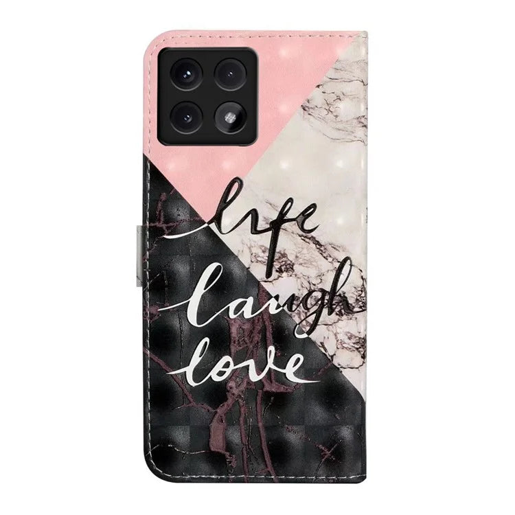For Xiaomi 14T Case 3D Creative Pattern PU Leather Stand Phone Cover