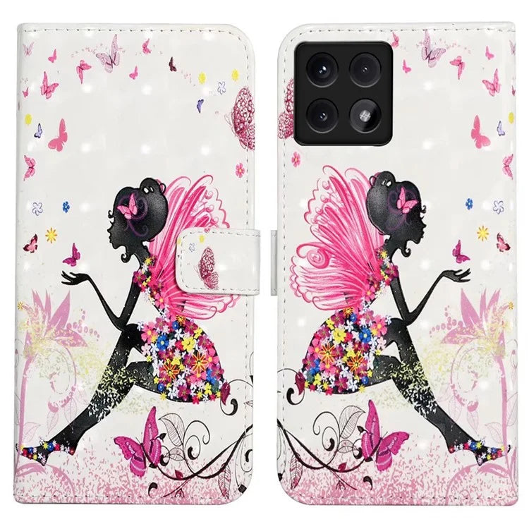 For Xiaomi 14T Case 3D Creative Pattern PU Leather Stand Phone Cover