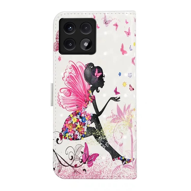 For Xiaomi 14T Case 3D Creative Pattern PU Leather Stand Phone Cover