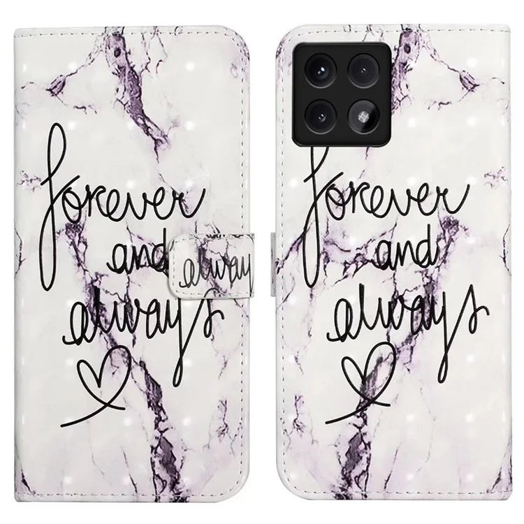 For Xiaomi 14T Case 3D Creative Pattern PU Leather Stand Phone Cover