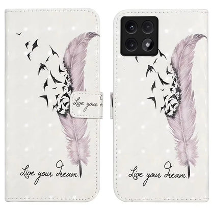 For Xiaomi 14T Case 3D Creative Pattern PU Leather Stand Phone Cover