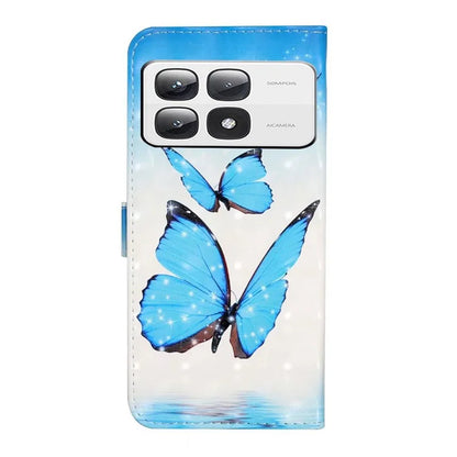 For Xiaomi 14T Pro Case 3D Creative Pattern PU Leather Stand Phone Cover