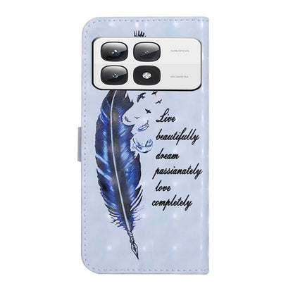 For Xiaomi 14T Pro Case 3D Creative Pattern PU Leather Stand Phone Cover