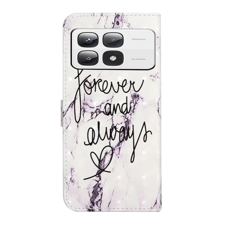 For Xiaomi 14T Pro Case 3D Creative Pattern PU Leather Stand Phone Cover