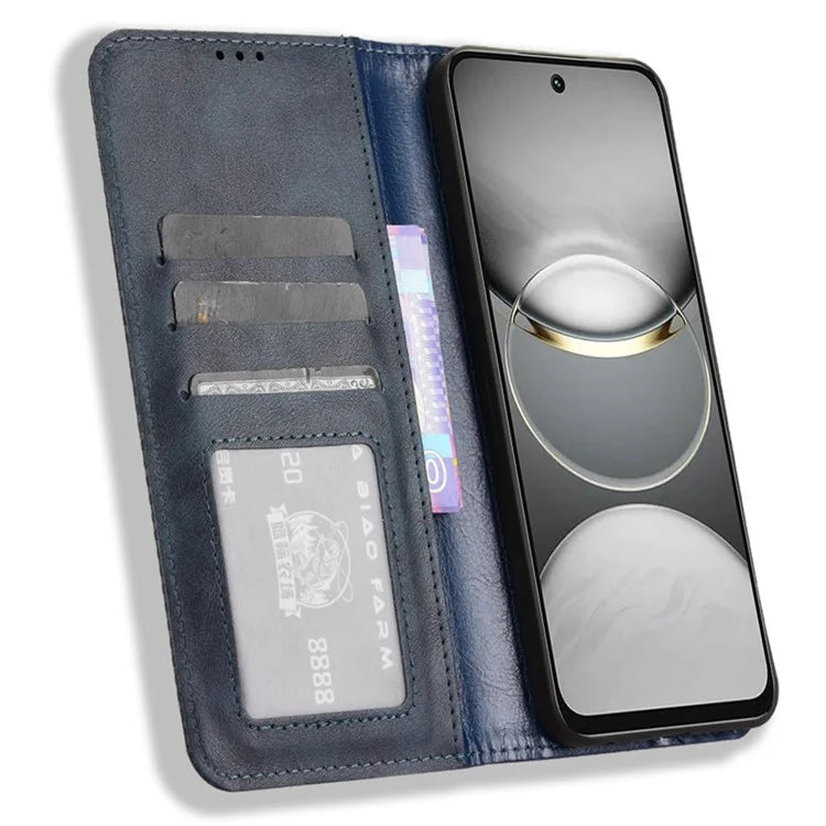 For TECNO Spark 30C kL5n Leather Case Wallet Stand Retro Texture Phone Cover