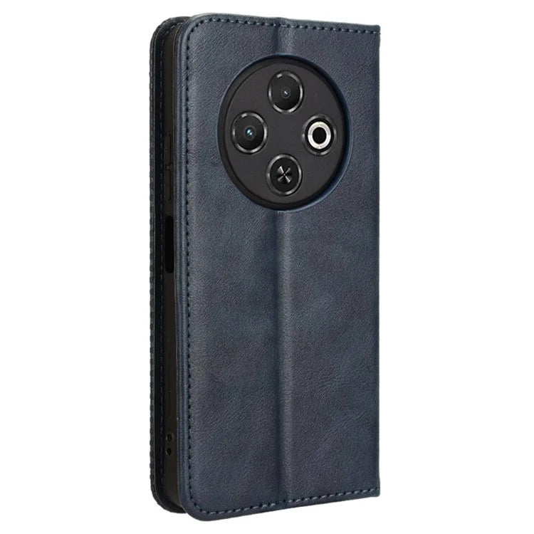 For TECNO Spark 30C kL5n Leather Case Wallet Stand Retro Texture Phone Cover