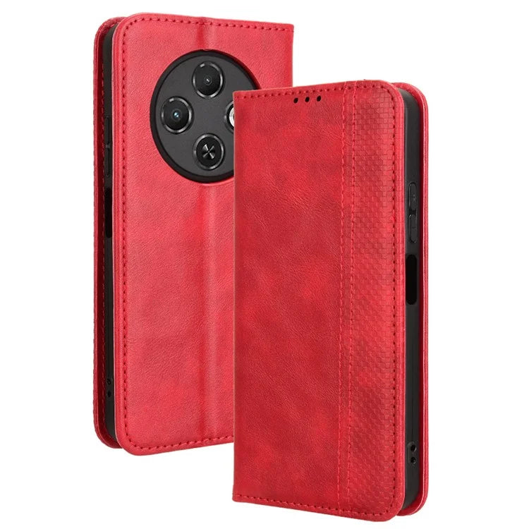 For TECNO Spark 30C kL5n Leather Case Wallet Stand Retro Texture Phone Cover