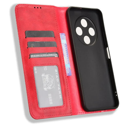 For TECNO Spark 30C kL5n Leather Case Wallet Stand Retro Texture Phone Cover