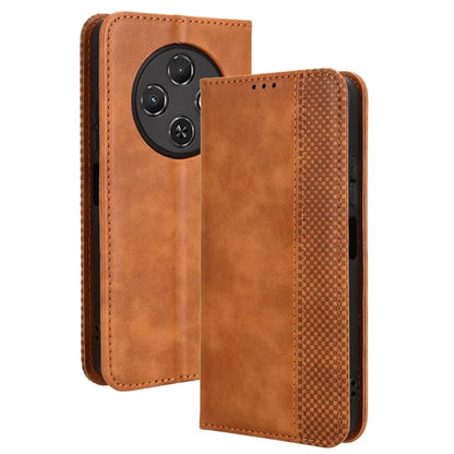 For TECNO Spark 30C kL5n Leather Case Wallet Stand Retro Texture Phone Cover