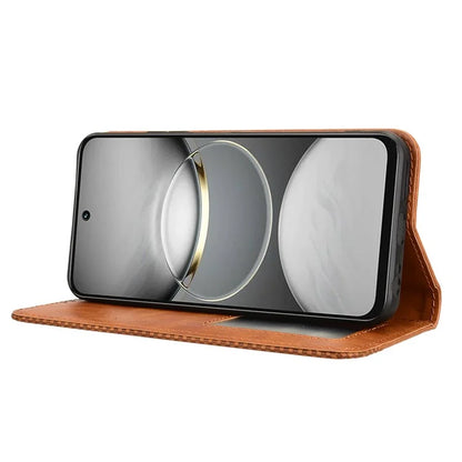 For TECNO Spark 30C kL5n Leather Case Wallet Stand Retro Texture Phone Cover