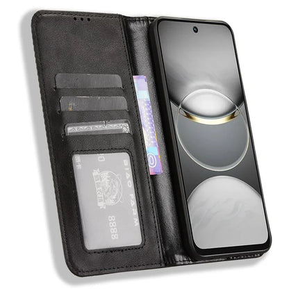 For TECNO Spark 30C kL5n Leather Case Wallet Stand Retro Texture Phone Cover