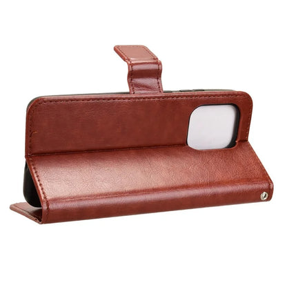 For Motorola Edge 50 Neo 5G  /  Moto S50 5G Case Crazy Horse Texture PU Leather Phone Wallet Cover