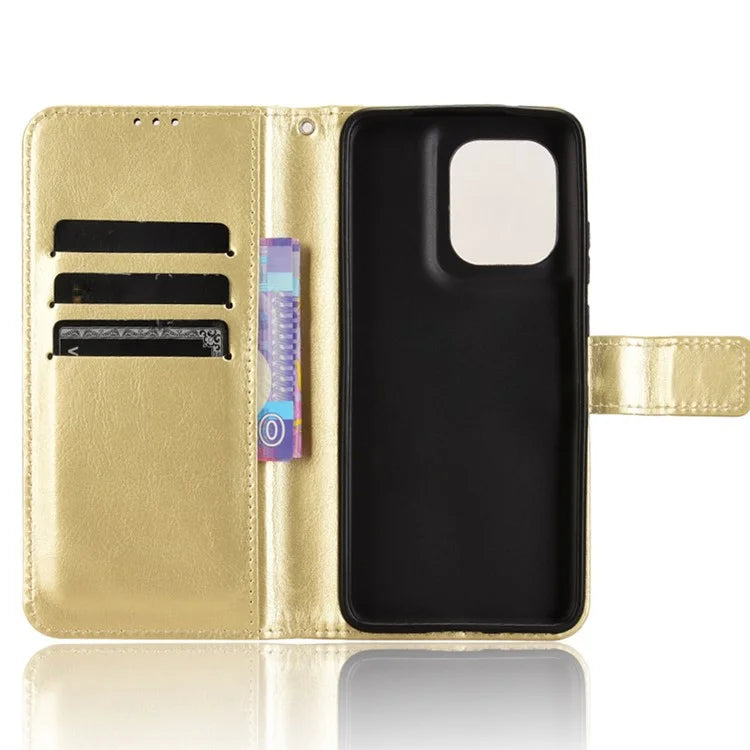 For Motorola Edge 50 Neo 5G  /  Moto S50 5G Case Crazy Horse Texture PU Leather Phone Wallet Cover