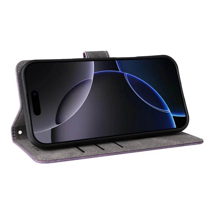 For iPhone 16 Pro Max Wallet Case RFID Blocking PU Leather Cover Stand View