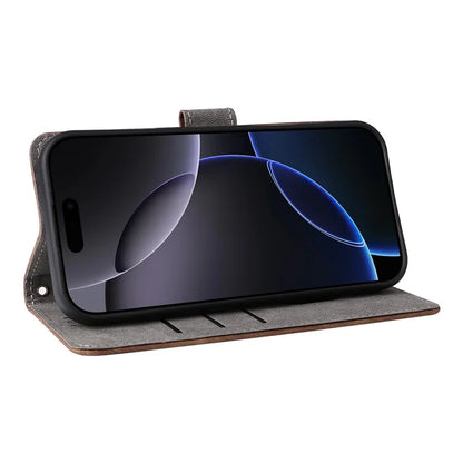 For iPhone 16 Pro Max Wallet Case RFID Blocking PU Leather Cover Stand View