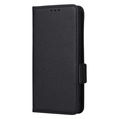 For iPhone 16 Pro Case Litchi Texture PU Leather Wallet Flip Phone Cover