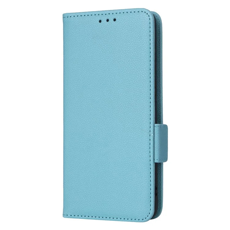 For iPhone 16 Pro Case Litchi Texture PU Leather Wallet Flip Phone Cover