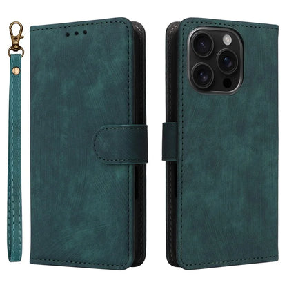 For iPhone 16 Pro Wallet Case RFID Blocking PU Leather Cover Stand View