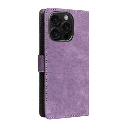 For iPhone 16 Pro Wallet Case RFID Blocking PU Leather Cover Stand View