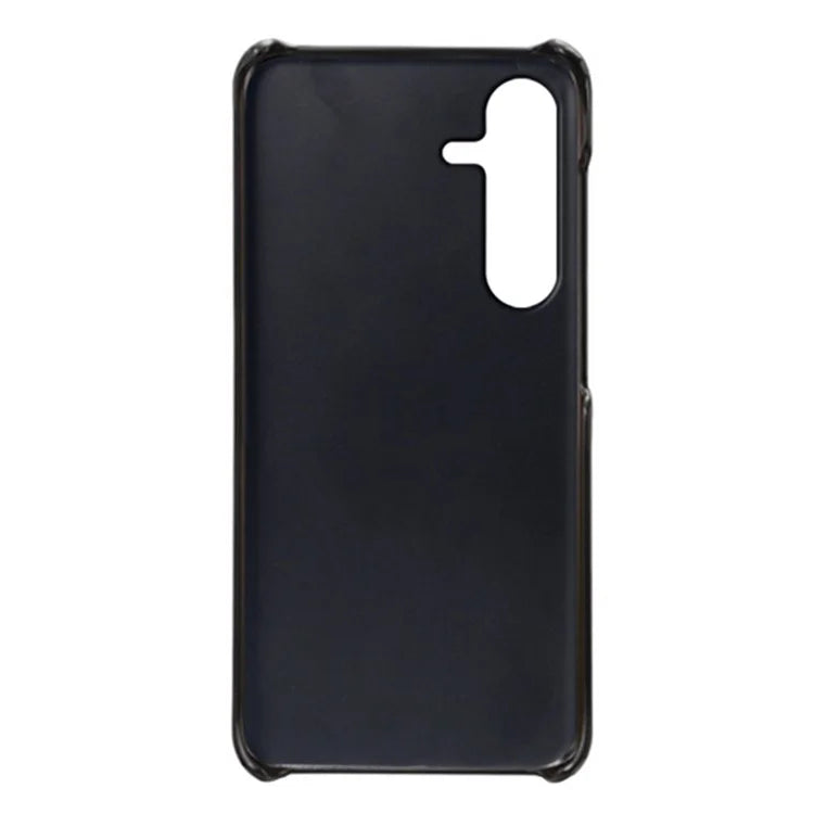 For Samsung Galaxy S24 FE Case Dual Card Slots PU Leather + Hard PC Phone Cover