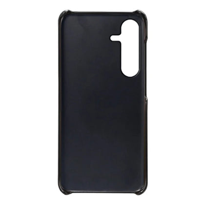 For Samsung Galaxy S24 FE Case Dual Card Slots PU Leather + Hard PC Phone Cover