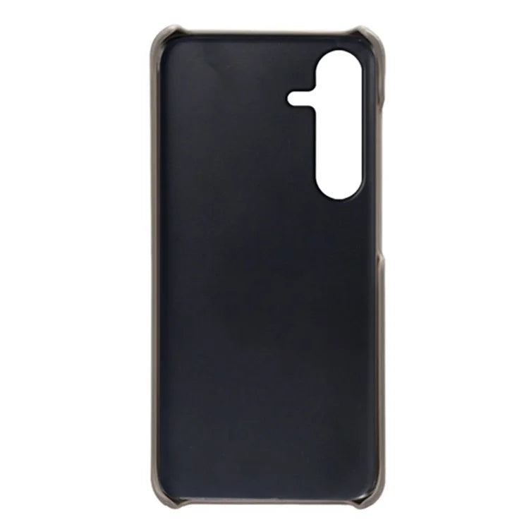 For Samsung Galaxy S24 FE Case Dual Card Slots PU Leather + Hard PC Phone Cover