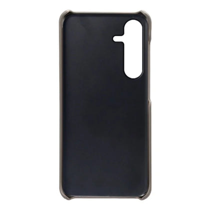 For Samsung Galaxy S24 FE Case Dual Card Slots PU Leather + Hard PC Phone Cover