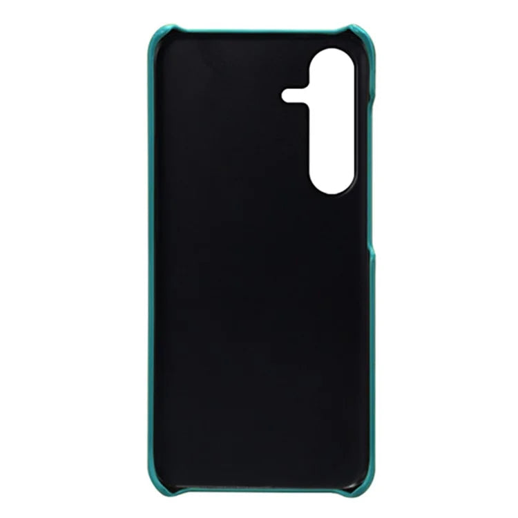 For Samsung Galaxy S24 FE Case Dual Card Slots PU Leather + Hard PC Phone Cover