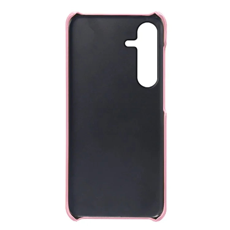For Samsung Galaxy S24 FE Case Dual Card Slots PU Leather + Hard PC Phone Cover