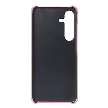 For Samsung Galaxy S24 FE Case Dual Card Slots PU Leather + Hard PC Phone Cover