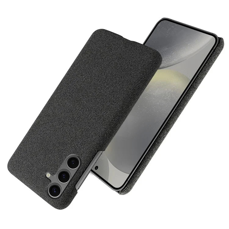 For Samsung Galaxy S24 FE Case Cloth Texture Anti-Scratch Protective PC Phone Cover