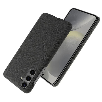 For Samsung Galaxy S24 FE Case Cloth Texture Anti-Scratch Protective PC Phone Cover