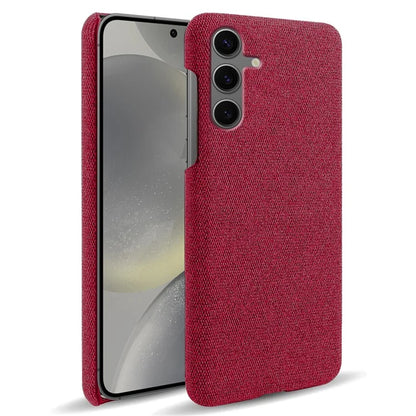 For Samsung Galaxy S24 FE Case Cloth Texture Anti-Scratch Protective PC Phone Cover