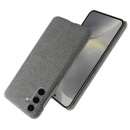 For Samsung Galaxy S24 FE Case Cloth Texture Anti-Scratch Protective PC Phone Cover