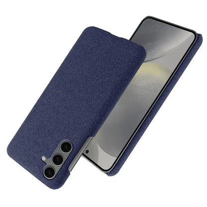 For Samsung Galaxy S24 FE Case Cloth Texture Anti-Scratch Protective PC Phone Cover