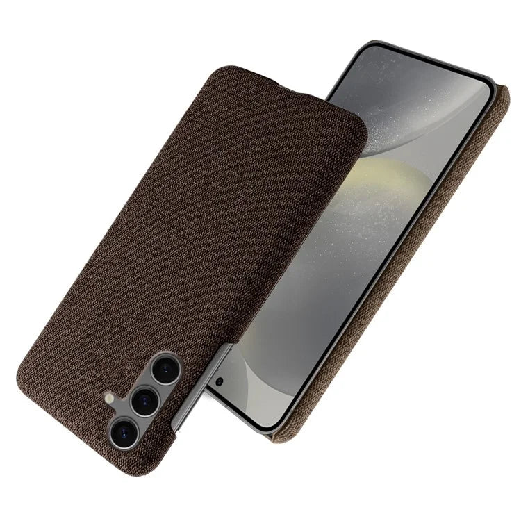 For Samsung Galaxy S24 FE Case Cloth Texture Anti-Scratch Protective PC Phone Cover