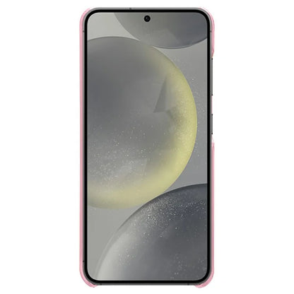 For Samsung Galaxy S24 FE 5G Case Calf Texture PU Leather Hard PC Protective Phone Cover