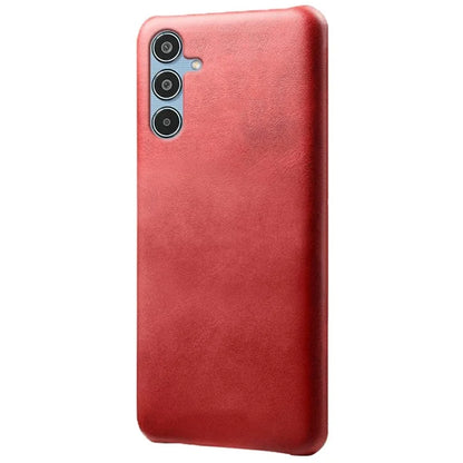 For Samsung Galaxy M35 5G Case Calf Texture PU Leather Hard PC Protective Phone Cover