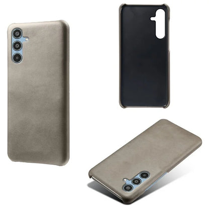 For Samsung Galaxy M35 5G Case Calf Texture PU Leather Hard PC Protective Phone Cover