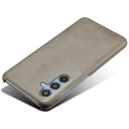 For Samsung Galaxy M35 5G Case Calf Texture PU Leather Hard PC Protective Phone Cover