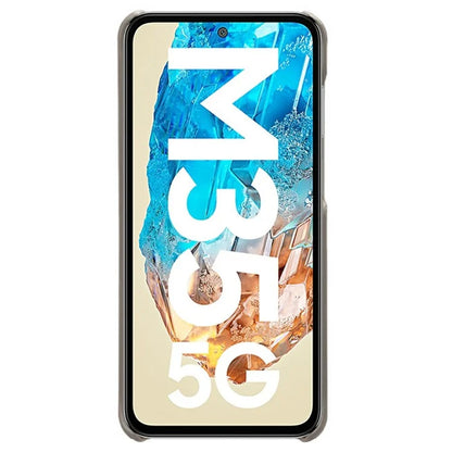For Samsung Galaxy M35 5G Case Calf Texture PU Leather Hard PC Protective Phone Cover