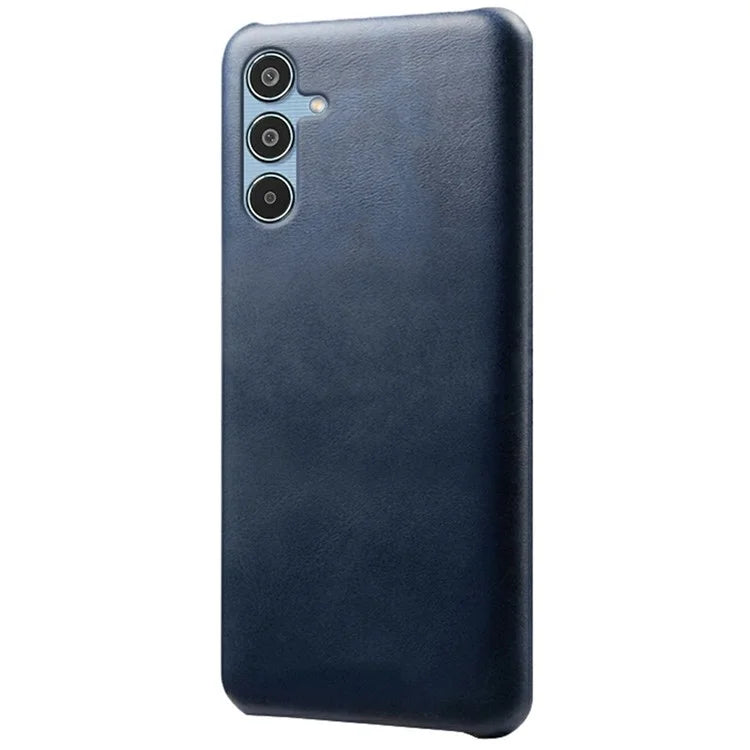 For Samsung Galaxy M35 5G Case Calf Texture PU Leather Hard PC Protective Phone Cover