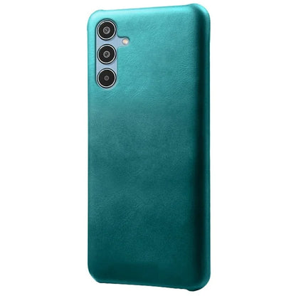 For Samsung Galaxy M35 5G Case Calf Texture PU Leather Hard PC Protective Phone Cover
