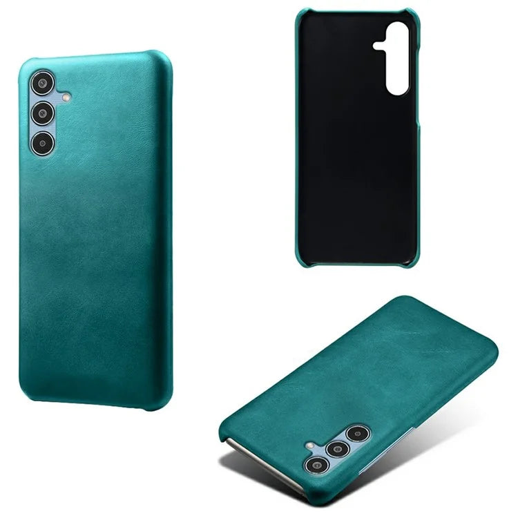 For Samsung Galaxy M35 5G Case Calf Texture PU Leather Hard PC Protective Phone Cover
