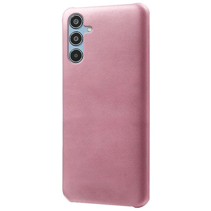 For Samsung Galaxy M35 5G Case Calf Texture PU Leather Hard PC Protective Phone Cover