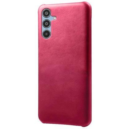 For Samsung Galaxy M35 5G Case Calf Texture PU Leather Hard PC Protective Phone Cover