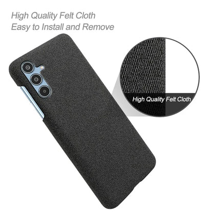 For Samsung Galaxy M35 5G Case Cloth Texture Anti-Scratch Protective PC Phone Cover