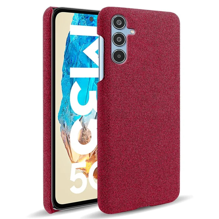 For Samsung Galaxy M35 5G Case Cloth Texture Anti-Scratch Protective PC Phone Cover